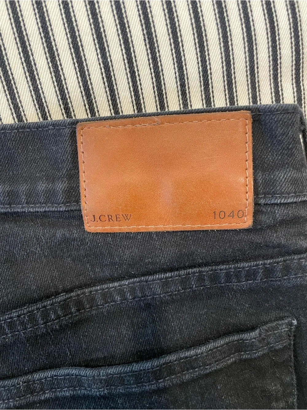 J. Crew Men's Black 1040 Athletic Taper Jeans 33x30